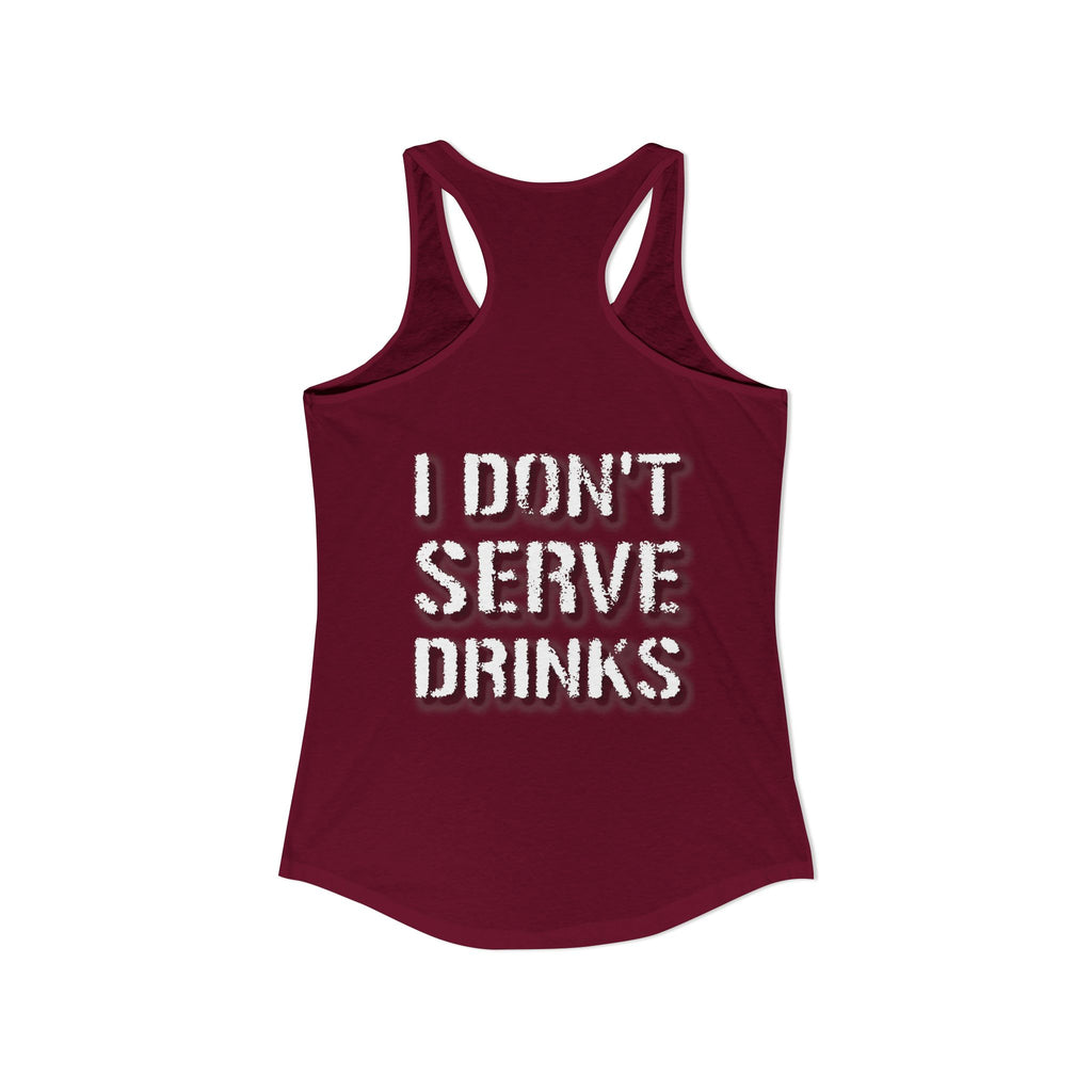 AV/MX GRL Ideal Racerback Tank-  No Drinks