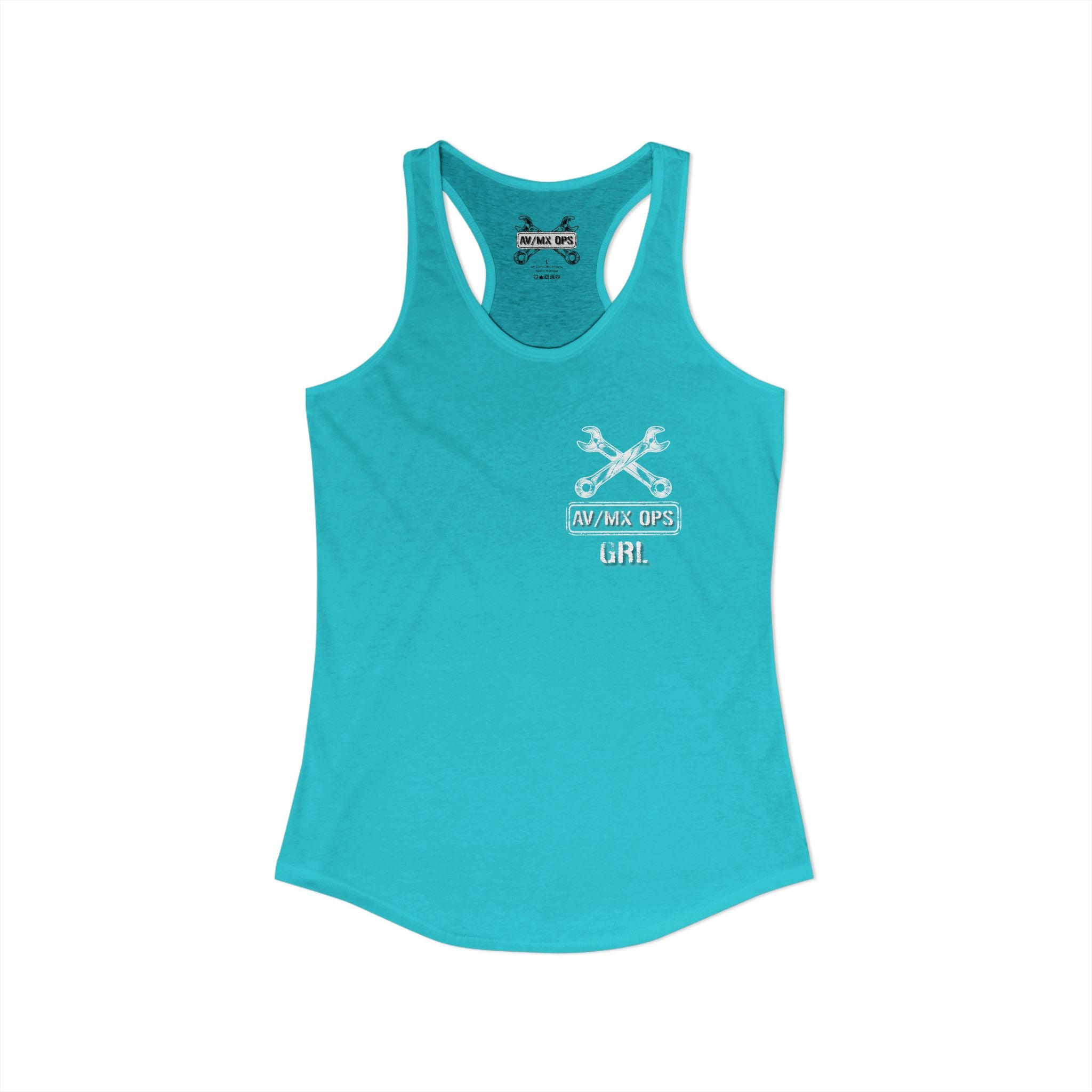 AV/MX GRL Ideal Racerback Tank-  No Drinks