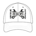 AV/MX Ops Wrench Logo Cap — Airframe Powerplant Aviation Mechanics Hat