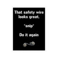Safety Wire — Kiss-Cut Vinyl Decal