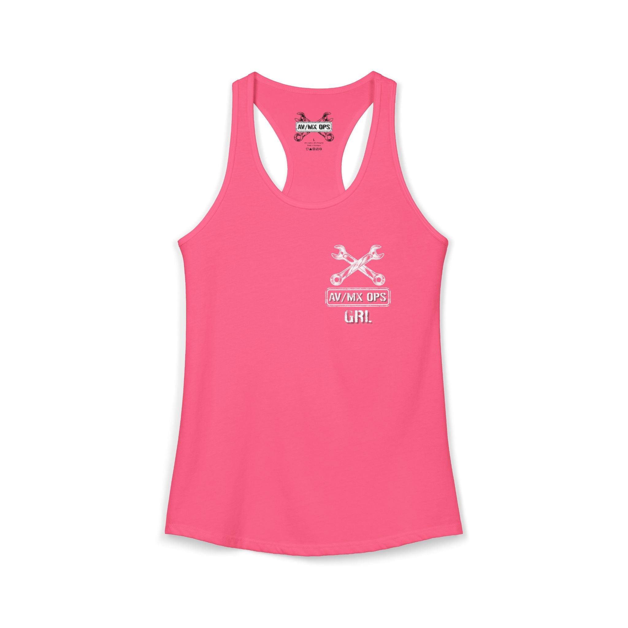 AV/MX GRL Ideal Racerback Tank-  No Drinks