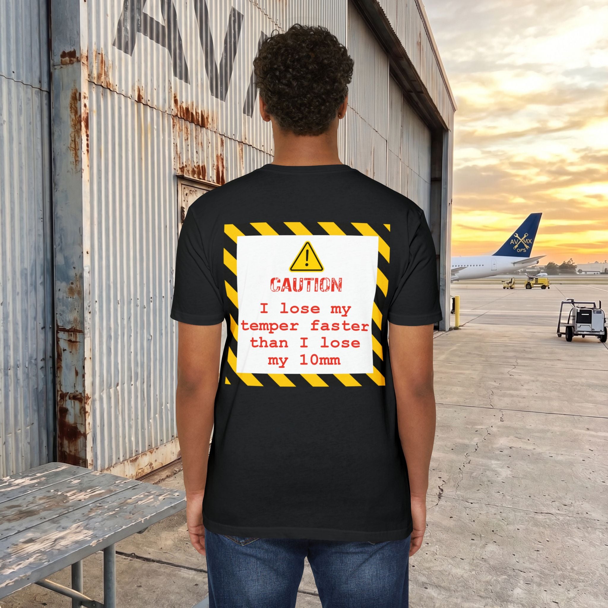 AV/MX Ops Mechanic T-Shirt — "10 MM Temper"