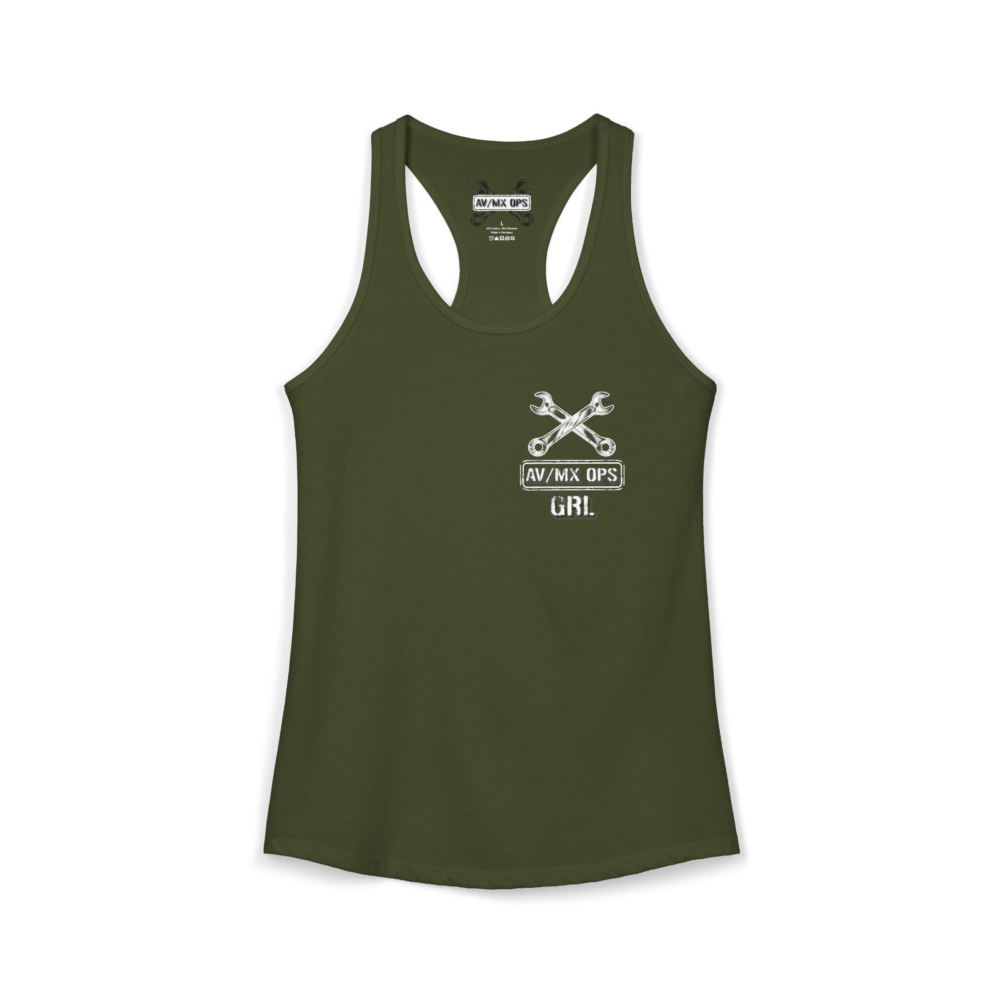 AV/MX GRL Ideal Racerback Tank-  No Drinks