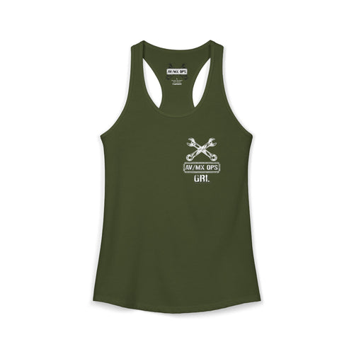 AV/MX GRL Ideal Racerback Tank-  No Drinks