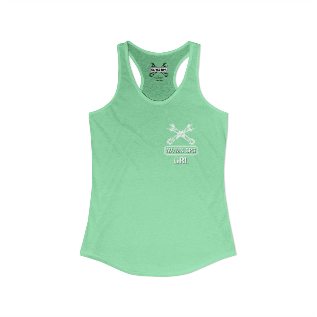 AV/MX GRL Ideal Racerback Tank-  No Drinks