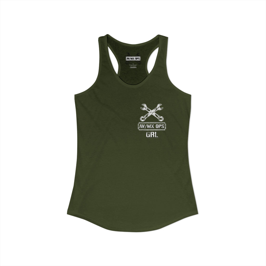 AV/MX GRL Ideal Racerback Tank-  No Drinks