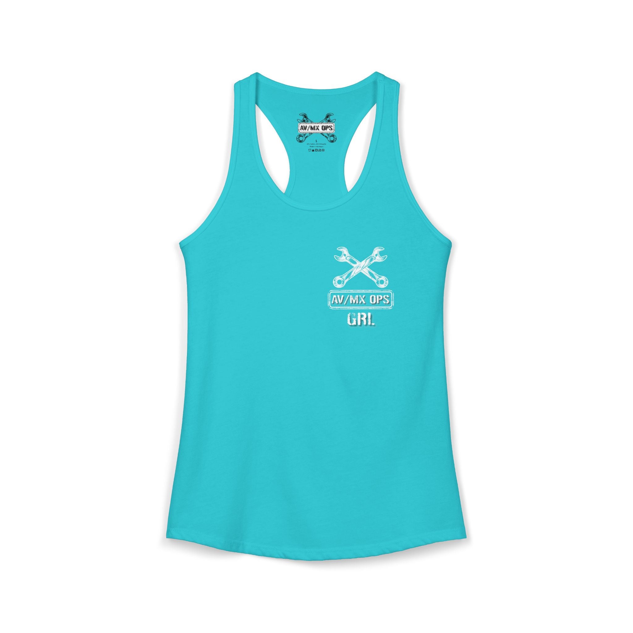 AV/MX GRL Ideal Racerback Tank-  No Drinks