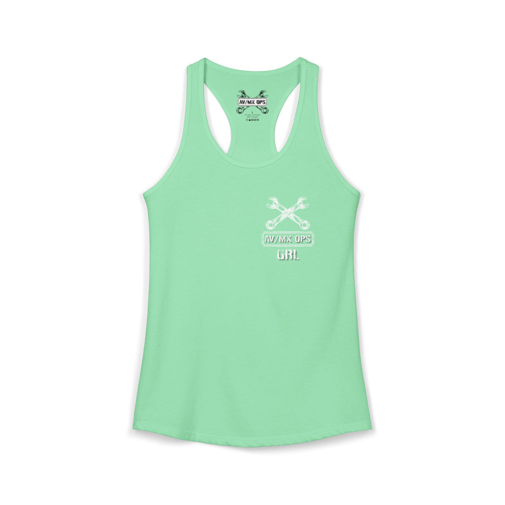 AV/MX GRL Ideal Racerback Tank-  No Drinks
